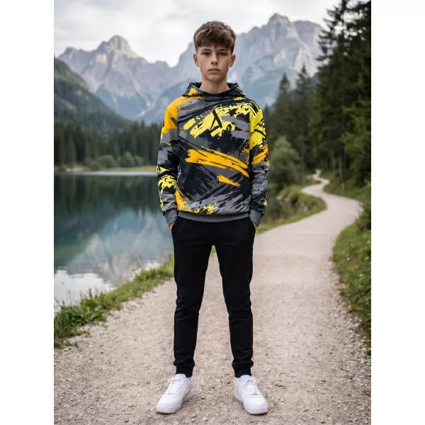  Hanorac funcțional premium pentru copii ALTISPORT VOJ/ALK014MI01 NEGRU SI GALBEN 