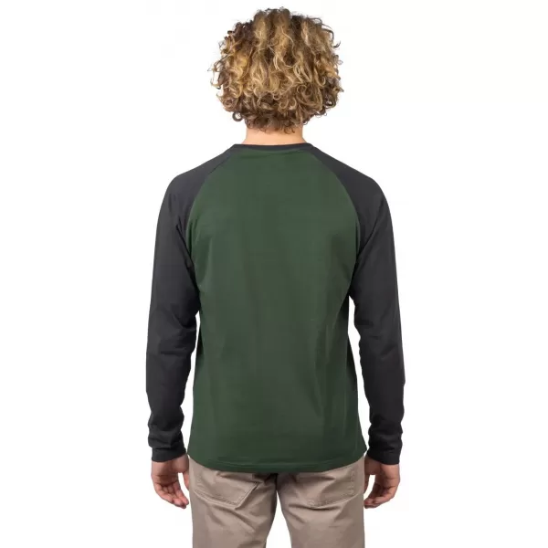  Tricou pentru bărbați cu mâneci lungi HANNAH ROKET COMBINAȚIE VERDE/ANTRACIT 
