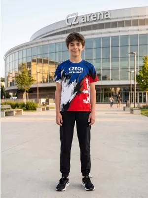Tricou funcțional premium pentru copii ALTISPORT VOJ/ALK036TR01 ROŞU