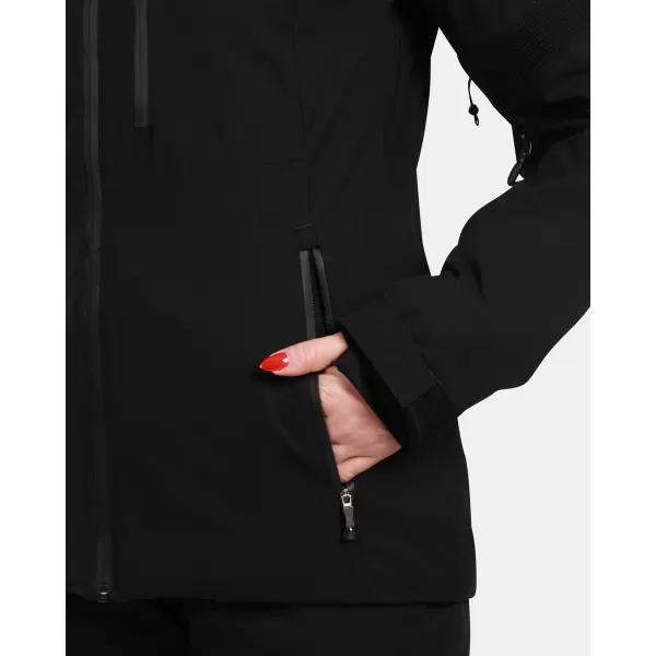  Jachetă de schi pentru femei KILPI VALERA-W WL0106KI NEGRU 