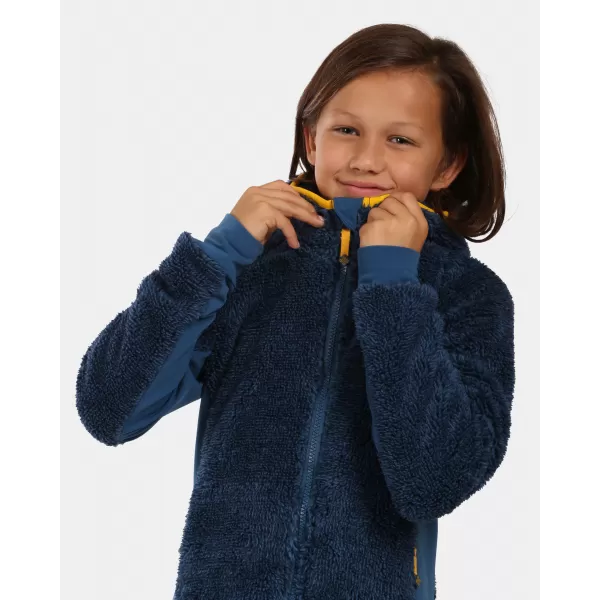  Hanorac fleece pentru băieți KILPI NORKA-JB WJ0201KI ALBASTRU ÎNCHIS 