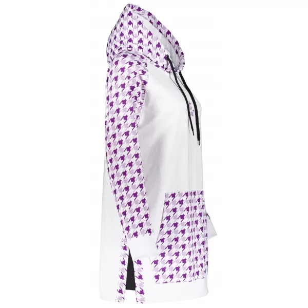  Hanorac prelungit funcțional pentru femei premium ALTISPORT VOJ/ALW048MI03 ALB/VIOLET 