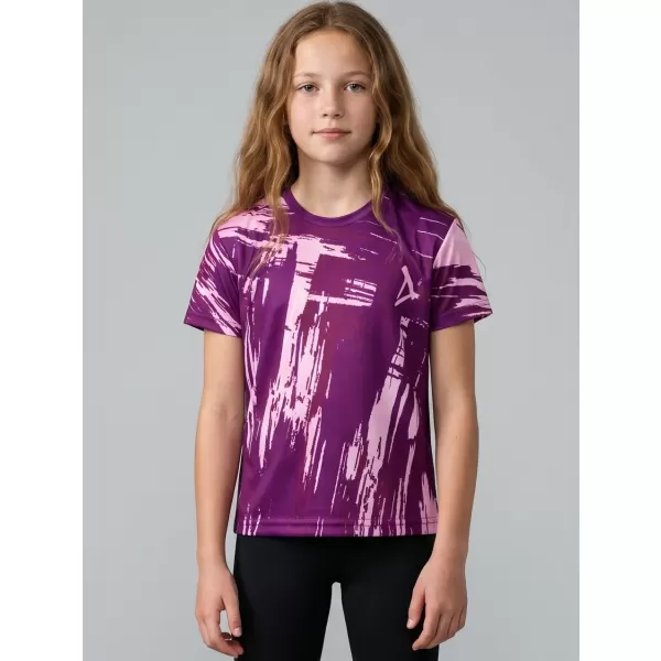  Tricou funcțional premium pentru copii ALTISPORT VOJ/ALK010TR01 VIOLET 