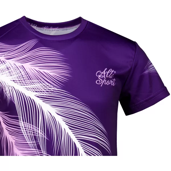 Tricou funcțional premium pentru copii ALTISPORT VOJ/ALK001TR01 VIOLET 