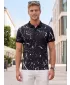 Tricou funcțional pentru bărbați cu guler premium ALTISPORT VOJ/ALM034TR05 NEGRU