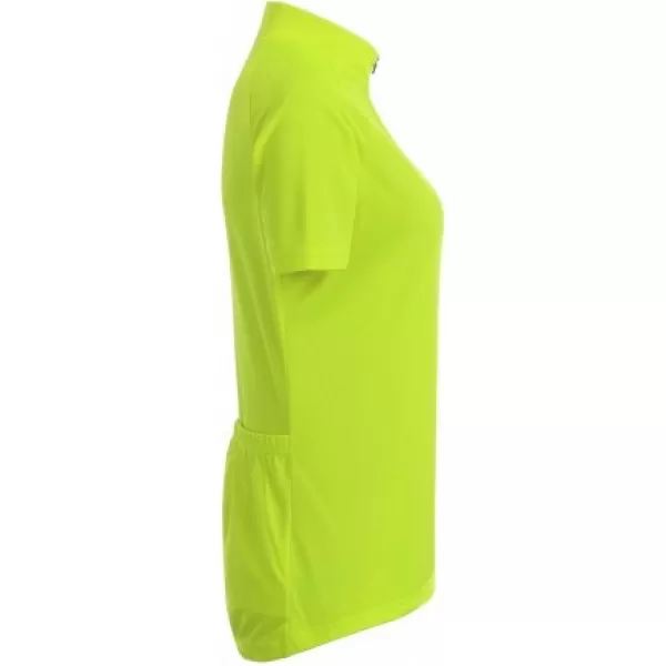  Tricou de ciclism pentru femei ALTISPORT NoPrint NP/ALW115NJ GALBEN STRĂLUCITOR 