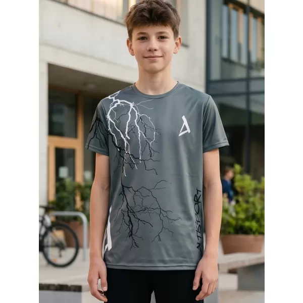  Tricou funcțional premium pentru copii ALTISPORT VOJ/ALK004TR01 GRAFIT 