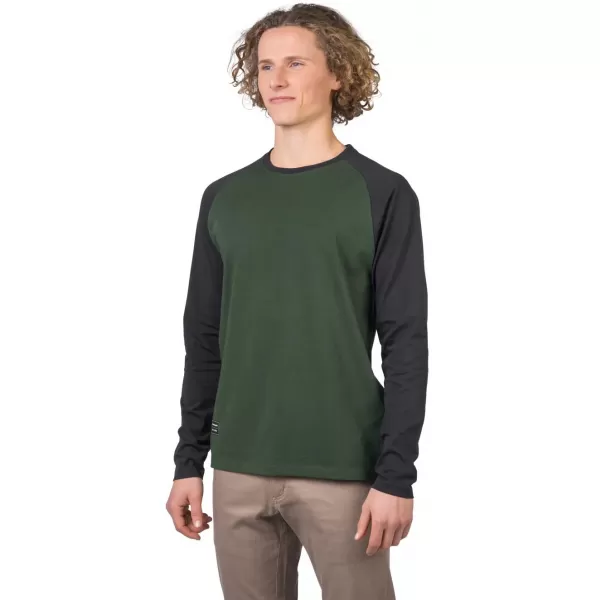  Tricou pentru bărbați cu mâneci lungi HANNAH ROKET COMBINAȚIE VERDE/ANTRACIT 