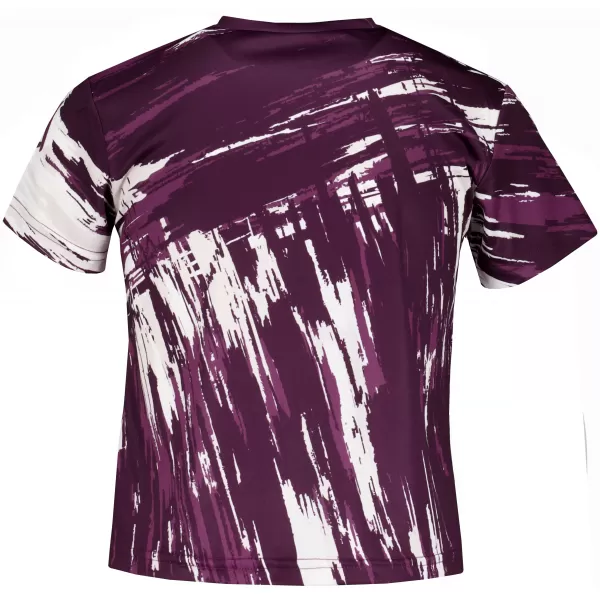  Tricou funcțional premium pentru copii ALTISPORT VOJ/ALK010TR01 VIOLET/ALB 