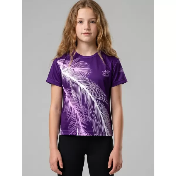 Tricou funcțional premium pentru copii ALTISPORT VOJ/ALK001TR01 VIOLET 