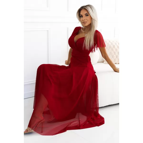  Rochie NUMOCO NASTIA 562-2 BURGUNDIA 