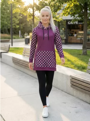 Hanorac prelungit funcțional pentru femei premium ALTISPORT VOJ/ALW048MI03 VIOLET