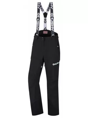 Pantalonii pentru doamne HUSKY GRATI L NEGRU