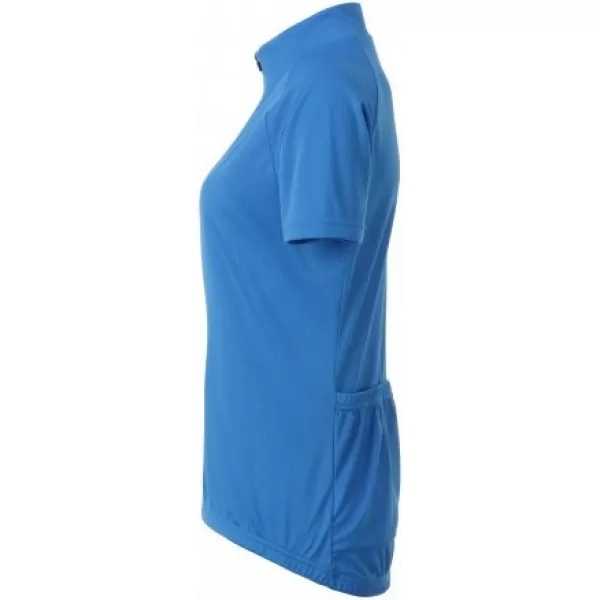  Tricou de ciclism pentru femei ALTISPORT NoPrint NP/ALW115NJ ALBASTRU STRĂLUCITOR 