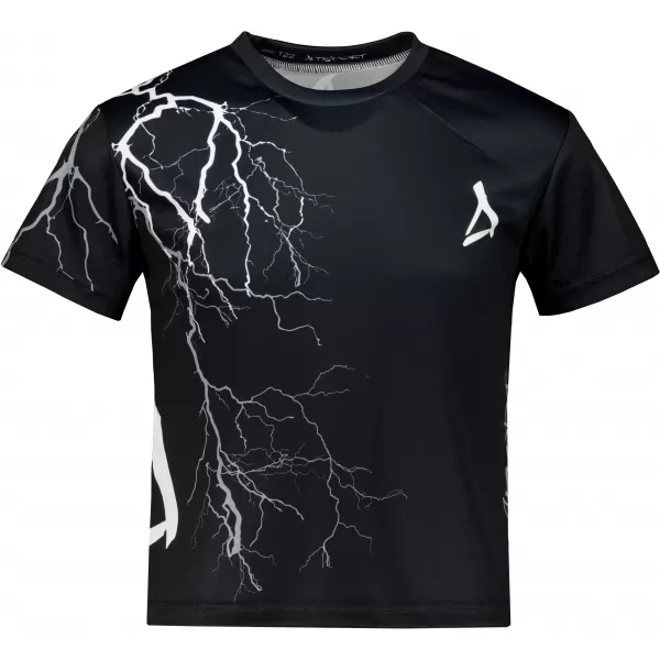  Tricou funcțional premium pentru copii ALTISPORT VOJ/ALK004TR01 ALB-NEGRU 
