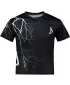 Tricou funcțional premium pentru copii ALTISPORT VOJ/ALK004TR01 ALB-NEGRU