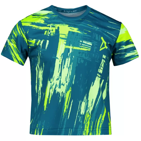  Tricou funcțional premium pentru copii ALTISPORT VOJ/ALK010TR01 KEROSEN/GALBEN 