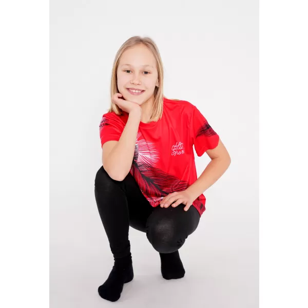  Tricou funcțional premium pentru copii ALTISPORT VOJ/ALK001TR01 ROŞU 
