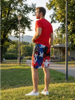 Pantaloni scurți funcționali premium pentru bărbați, fără buzunare ALTISPORT VOJ/ALM036KRA02 PETE