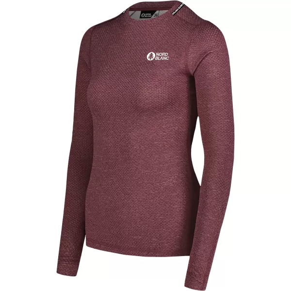  Tricou termic de damă NORDBLANC TEMPERATURE NBBLM7981 BURGUNDIA 