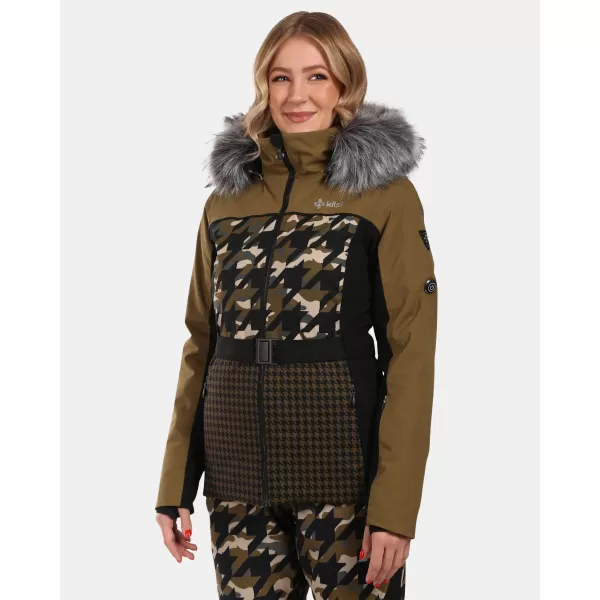  Jachetă de schi pentru femei KILPI CLAIR-W WL0107KI KAKI 