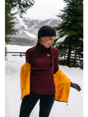 Tricou termic de damă NORDBLANC FLOATY NBBLD7975 BURGUNDIA