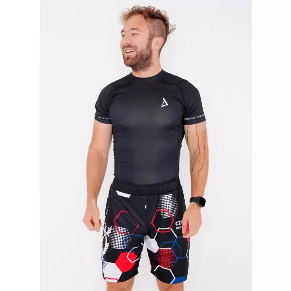  Pantaloni scurți funcționali premium pentru bărbați, fără buzunare ALTISPORT VOJ/ALM036KRA02 HEXA NEGRU 