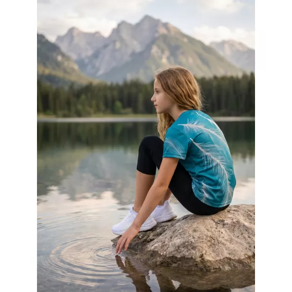  Tricou funcțional premium pentru copii ALTISPORT VOJ/ALK001TR01 SMARALD/GRI 