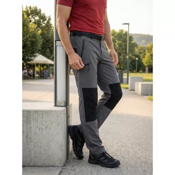  Pantaloni pentru bărbați ALTISPORT NoPrint NP/ALM6021NJ CARBON/NEGRU 