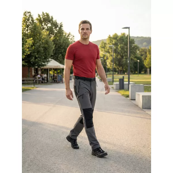  Pantaloni pentru bărbați ALTISPORT NoPrint NP/ALM6021NJ CARBON/NEGRU 