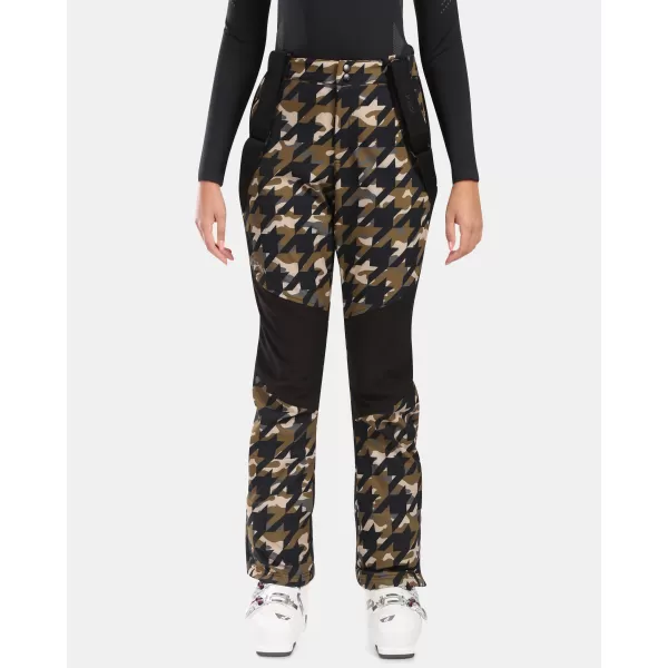  Pantaloni de schi softshell pentru femei KILPI TORIEN-W WL0407KI KAKI 