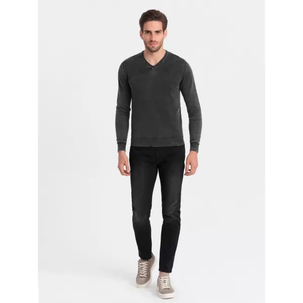  Pulover pentru bărbați OMBRE OM-SWOS-0108 NEGRU 