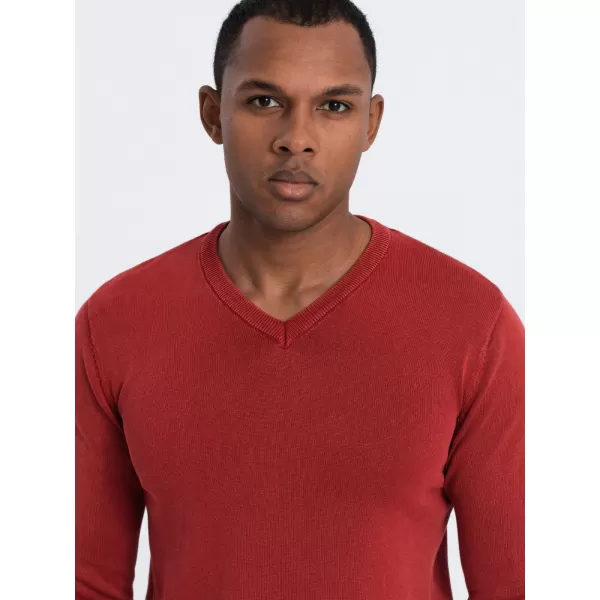  Pulover pentru bărbați OMBRE OM-SWOS-0108 ROŞU 