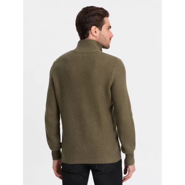  Pulover pentru bărbați OMBRE OM-SWZS-0105 MĂSLIN 