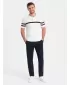 Pantaloni OMBRE OM-PACP-0191 ALBASTRU MARIN