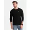 Tricou pentru bărbați cu mâneci lungi OMBRE OM-LSCL-0102 NEGRU