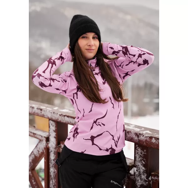 Premium cu hanoracte termo funcțional pentru femei ALTISPORT VOJ/ALW052TER03 ROZ 