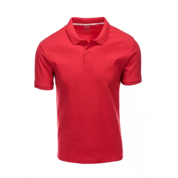  Mens t -thirt cu guler OMBRE S1374 ROŞU 