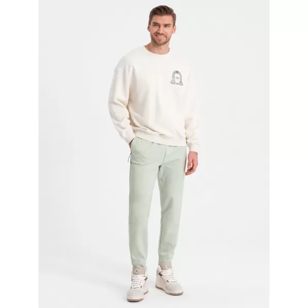  Pantaloni OMBRE OM-PASK-0142 MENTĂ 