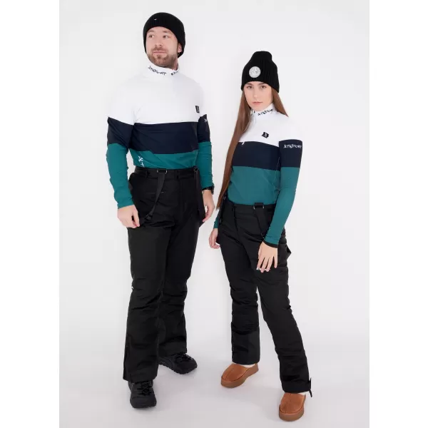  Premium cu hanoracte termo funcțional pentru femei ALTISPORT VOJ/ALW051TER03 ALB -GREEN 