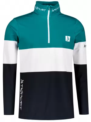 Premium cu hanorac termo funcțional pentru bărbați ALTISPORT VOJ/ALM051TER03 KEROSEN/NEGRU