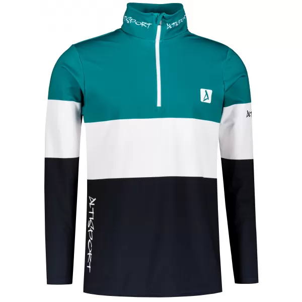  Premium cu hanorac termo funcțional pentru bărbați ALTISPORT VOJ/ALM051TER03 KEROSEN/NEGRU 