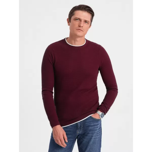  Pulover pentru bărbați OMBRE OM-SWSW-0103 MARO 