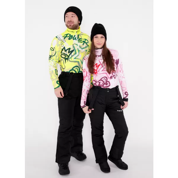  Premium cu hanorac termo funcțional pentru bărbați ALTISPORT VOJ/ALM054TER03 FLUO 