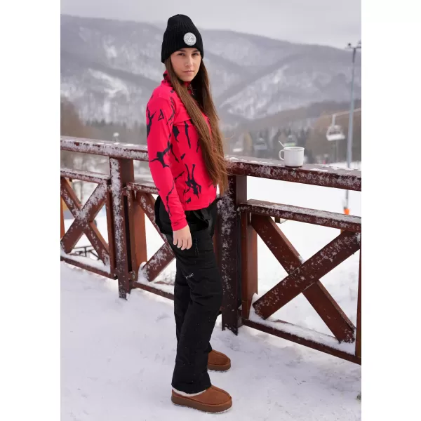  Premium cu hanoracte termo funcțional pentru femei ALTISPORT VOJ/ALW052TER03 ROŞU 