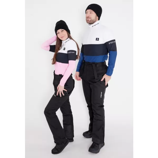  Premium cu hanoracte termo funcțional pentru femei ALTISPORT VOJ/ALW051TER03 ALB -PINK 