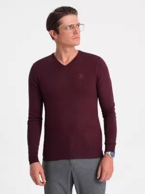 Pulover pentru bărbați OMBRE OM-SWBS-0107 MARO