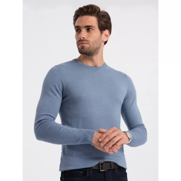  Pulover pentru bărbați OMBRE OM-SWBS-0106 ALBASTRU DESCHIS 