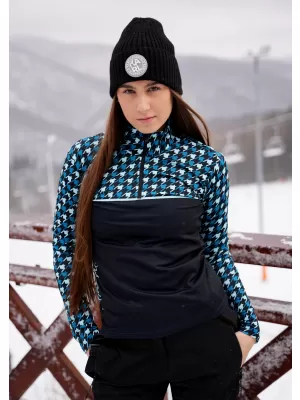 Premium cu hanoracte termo funcțional pentru femei ALTISPORT VOJ/ALW048TER03 NEGRU -BLUE