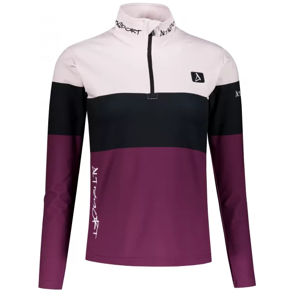  Premium cu hanoracte termo funcțional pentru femei ALTISPORT VOJ/ALW051TER03 BURGUNDIA 